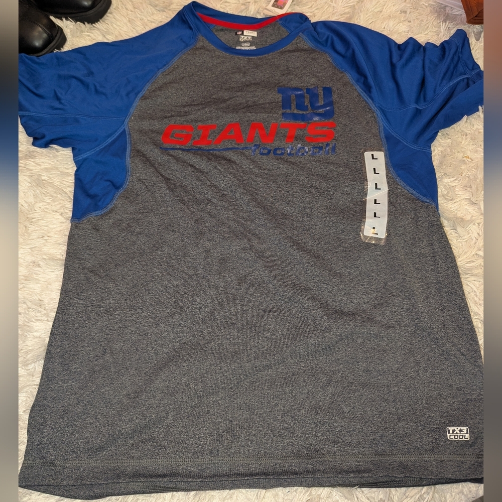 Nwt Men's NFL New York Giants Football T-shirt Sz L